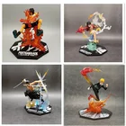 One Piece Portgas D Ace Monkey  D  Luffy Roronoa Zoro, фигурки боевого огня, игрушки, коллекционные фигурки, ПВХ модель игрушки, фигурка
