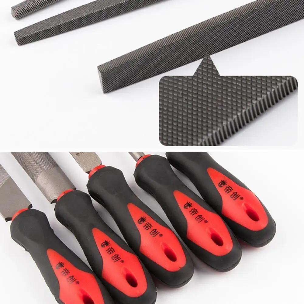 

Medium-Toothed Metal Files Set For Metalworking Woodworking Triangle Steel Square Half-Round 8" Rasp Flat Round File 6" D1O9