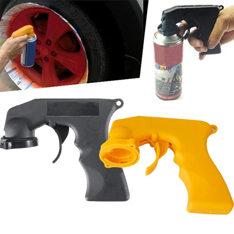 

Car Paint Spray Tool Professional Aerosol Spray Gun Handle Adapter Full Grip Handle Trigger Airbrush For Auto Painting Polish