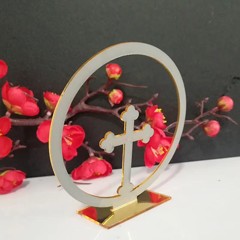 10 шт. на заказ крест Свадебная вечеринка декорации Персонализированные