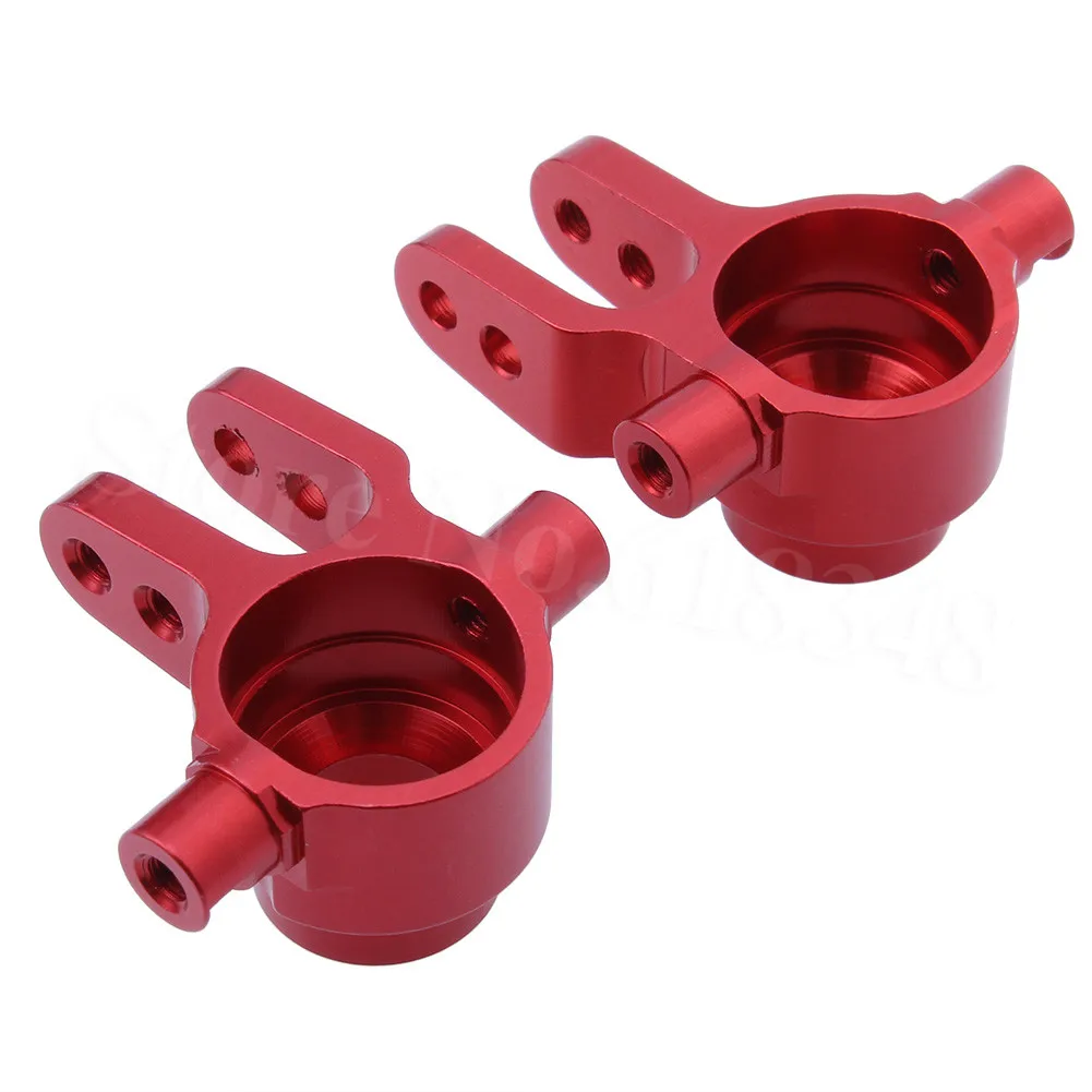 Red 1/10 Traxxas Slash 4x4 алюминиевые левые и правые рулевые блоки(часть#6837) обновленные оп части подходят Stampede ралли CNC - Цвет: Red