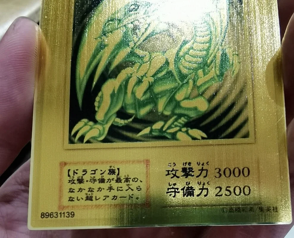 

Yu Gi Oh Blue-Eyes White Dragon Caards Anime 20th Anniversary Collectionyu-gi-oh! Around The Gold Metal Card Collection Kids Toy