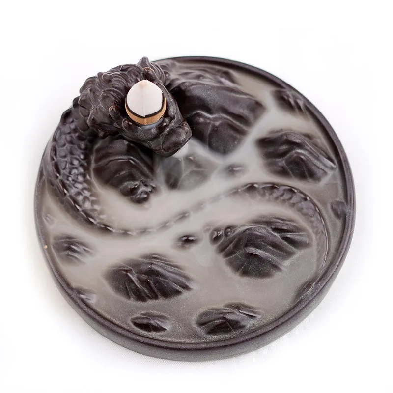 Длинная курильница с фиолетовым песком для медитации товары помещений