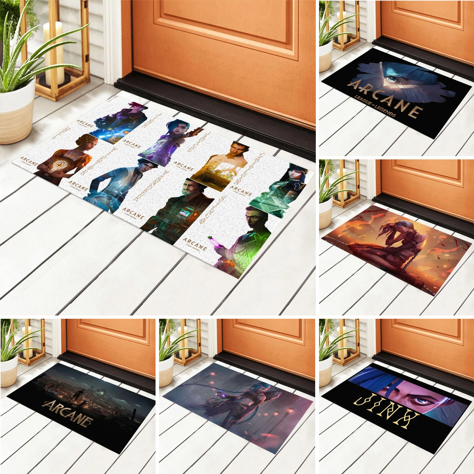

Arcane Jinx Front Door Welcome Mat Heavy Duty Welcome Doormat for Indoor Outdoor Rug Entryway Mats, 15.7x23.6in