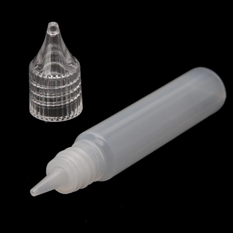 

10/30/50ml E-Juice Oil Bottle Vape Drip Tip Clear Plastic Empty Liquid Dropper