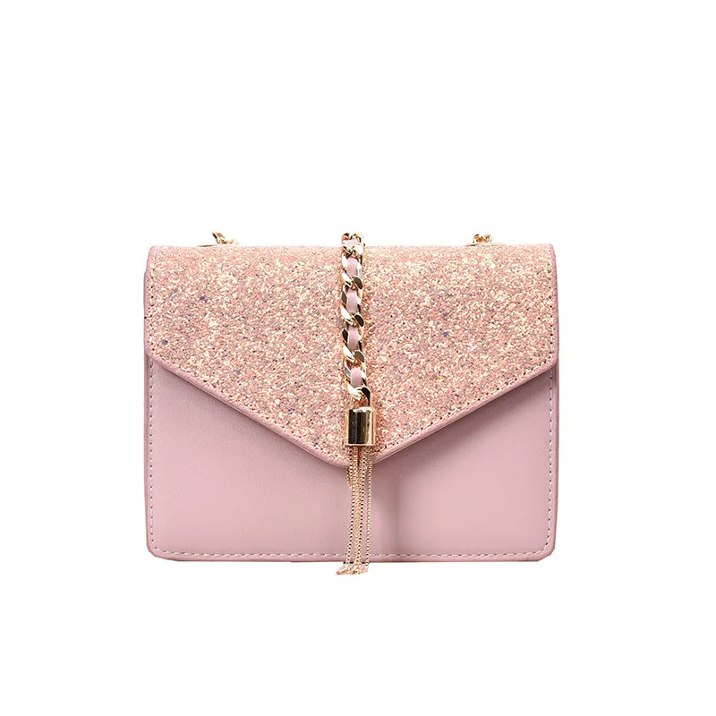 

Luxury Brand Tassel Crossbody Bags Women 2020 High Quality Leather Female Designer Handbags Ladies Sequin Shoulder Messenger Bag