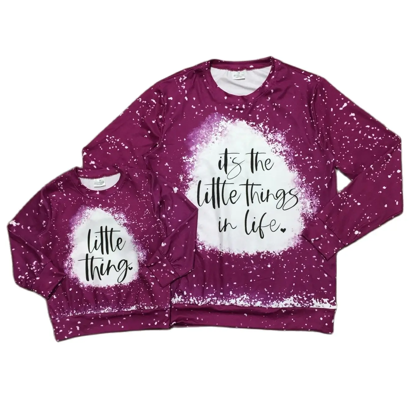 

Girlymax Fall/Winter Baby Girls Mommy &me Little Thing In Life Tie Dye Raglans Boutique Cotton Top Long Sleeve Kids Clothing