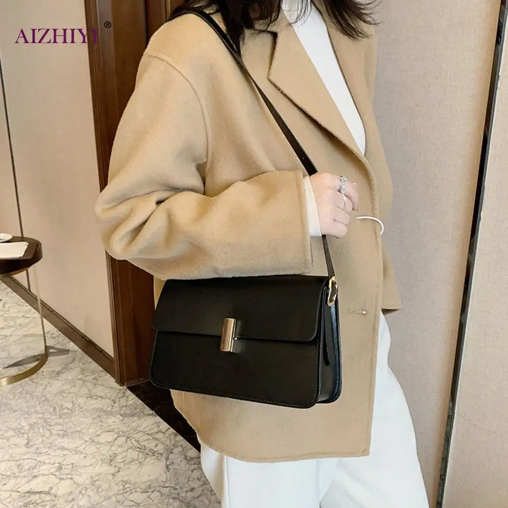 

Simply Crossbody Bags PU Leather Soft Bags Underarm Shoulder Messenger Bag Lady Travel Small Handbags for Women 2020