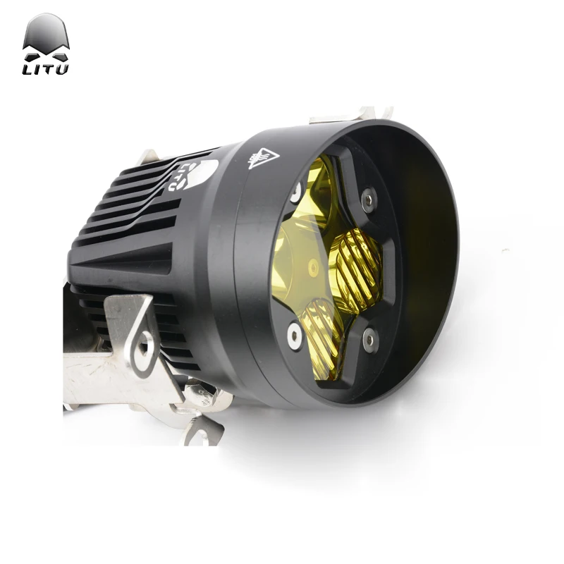 

3.5 inch LED Fog Lamps Assembly High-Low Fog Lights Flat Fog Lights 40W Motorcycles Driving Lights for Pajero 4Runner