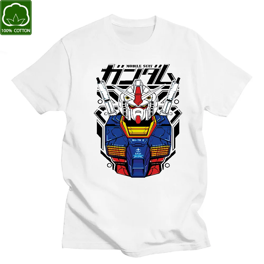 Camiseta de Anime japonés GUNDAM 2021, Camiseta de algodón Unisex, camiseta de manga corta informal de los 90, ropa de calle de moda, regalo Kawaii de Hip Hop de verano