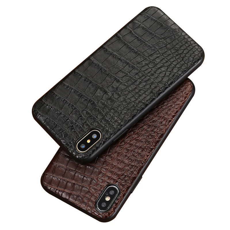 Чехол для телефона из натуральной крокодиловой кожи iphone x xs xsmax 7 8 8plus 5s SE Роскошная