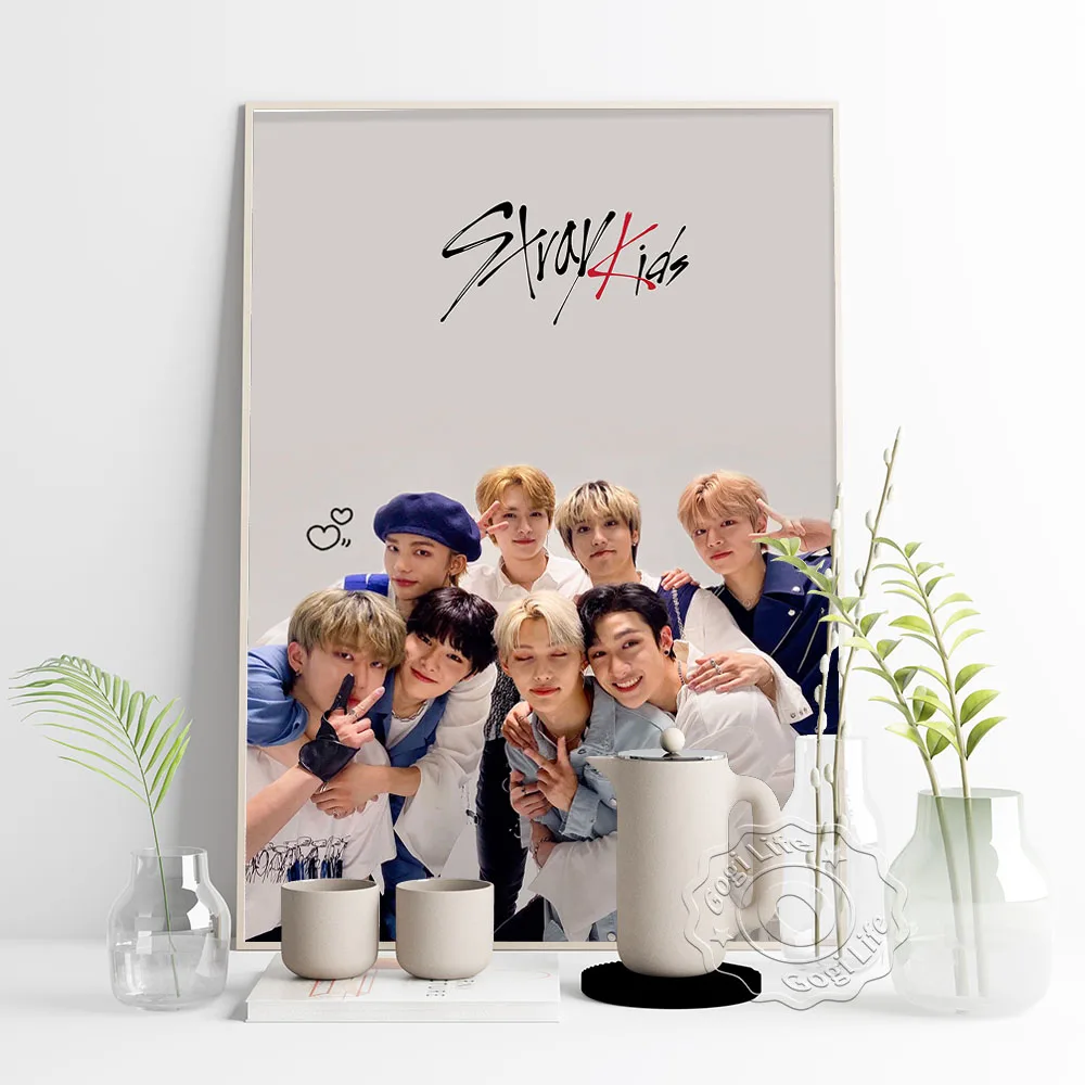 Постер для рисования на холсте в Корейском стиле с изображением группы мальчиков