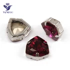 YANRUO 4706, все размеры, фуксия, триллиант, пришивные стразы с когтями, задняя часть, искусственная кожа для украшения рукоделия