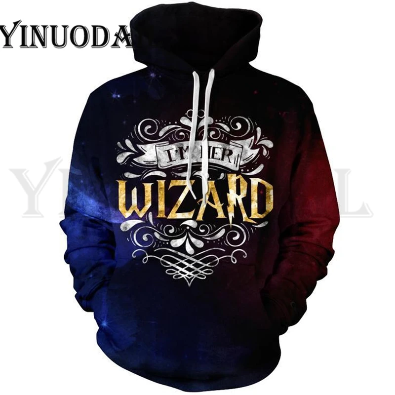 S Wizardry Hufflepuff толстовка с 3D принтом и карманом Хогвартс Гриффиндор унисекс Толстовка костюм толстовки Мужская одежда - Цвет: S
