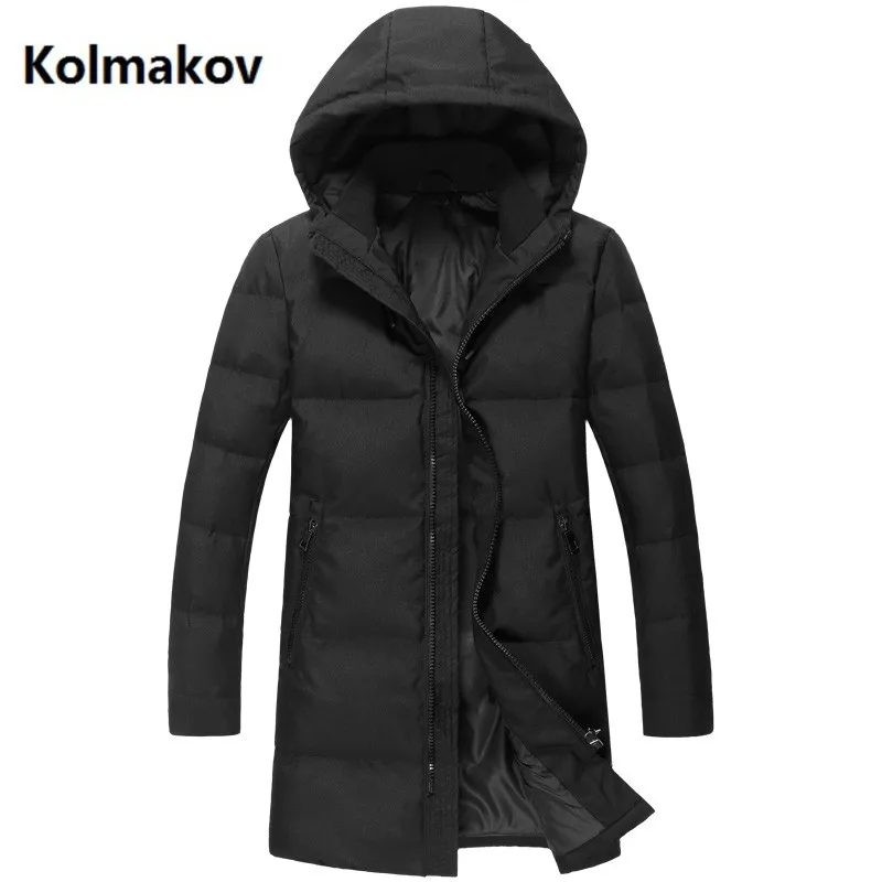 Новинка, стильные пуховики с капюшоном, зимние пальто, парки, мужские зимние куртки высокого качества с белым утиным пухом, куртки с капюшоном для мужчин