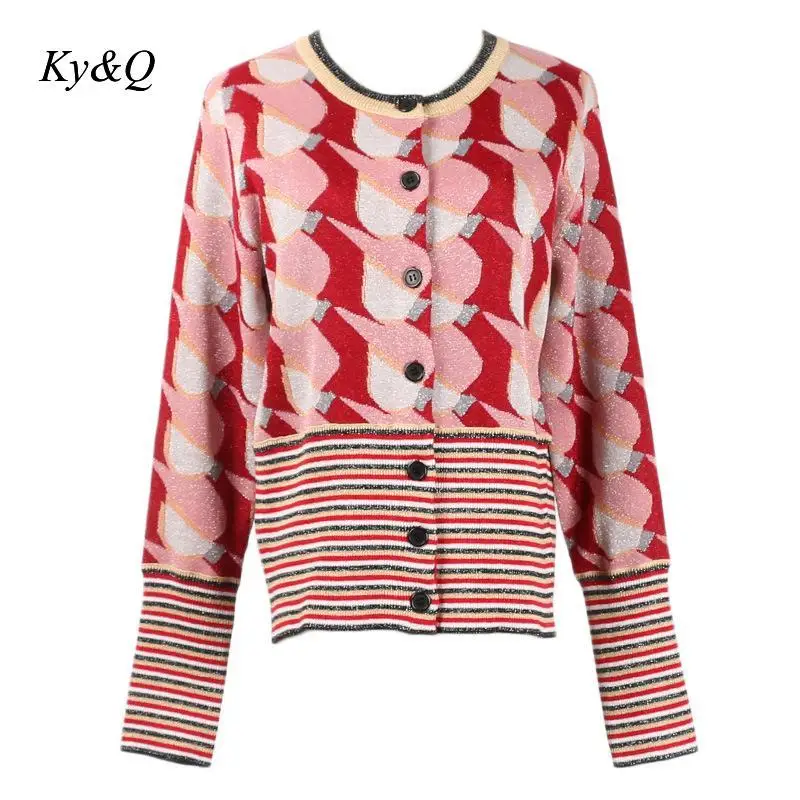 Брендовый дизайн 2019 Женское пальто милый зимний Кардиган с круглым вырезом и