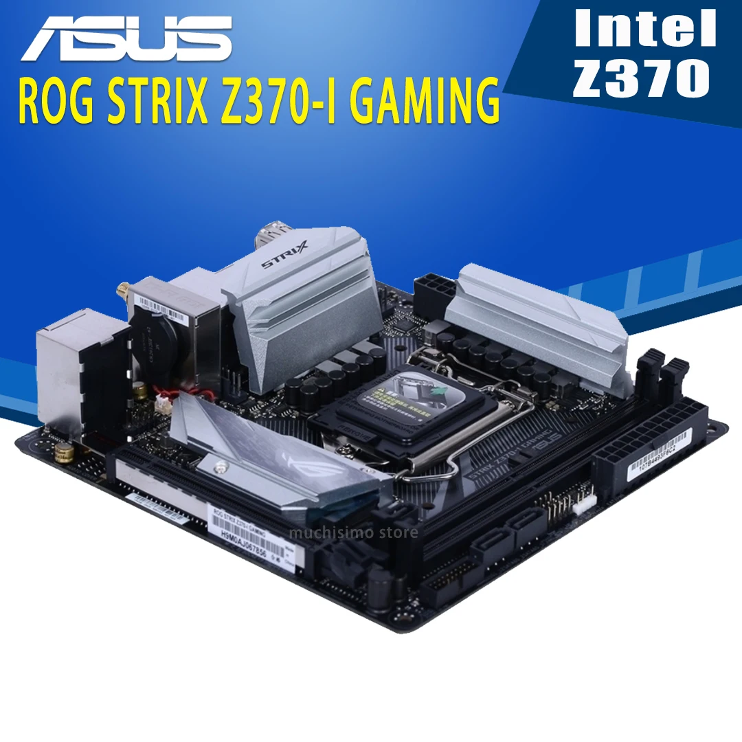 Kaufen LGA 1151 Asus ROG STRIX Z370-I GAMING Motherboard DDR4 32GB M.2 PCI-E 3,0 Desktop Intel Z370 Placa-Mãe 1151 Overlocking Mini-ITX