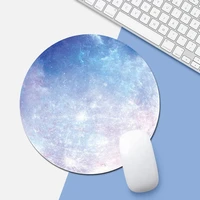 computer mouse padding rubber thickening cartoon round animal penguin mouse pad 20cm light blue pink for laptop computer