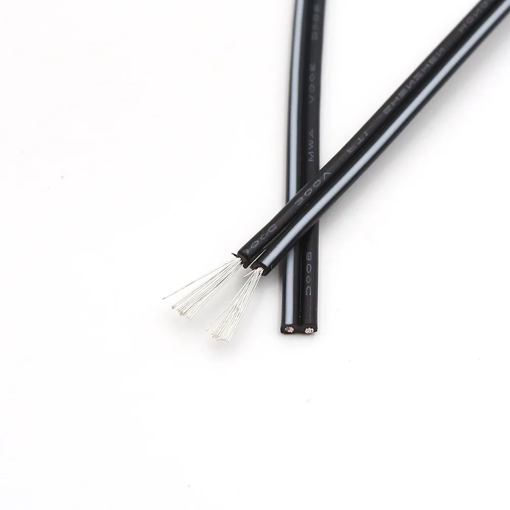 18AWG 2Pin Электрический провод красный черный луженый медный кабель пвх электрика