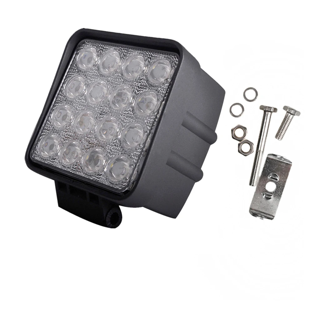 

48 Вт точечный светодиодный рабочий светильник квадратный светильник 6000K для внедорожника 4x4 ATV грузовик трактор внедорожник светодиодный р...