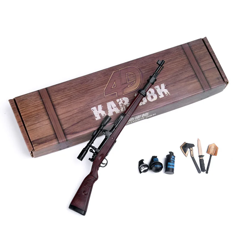 1:6 6 шт./компл. 4D сборки военное оружие Модель весы игрушечный пистолет 98K ролевой