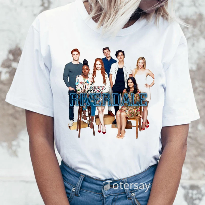 

TV Riverdale Logo Pop's t-shirt Female Short seelve t shirt Ladies Summer Harajuku Popular Tee shirt vogue women streetwear top