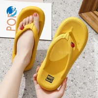 mo dou 2021 summer new sandals flat open toe slippers fashion solid color outdoor women shoes men slippers indoor bathroom soft
