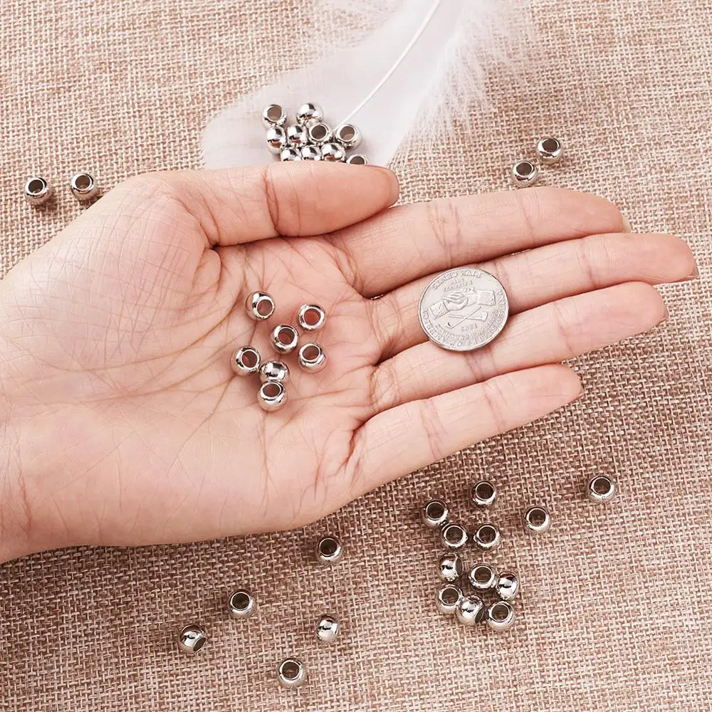 200 шт. плоские и круглые бусины для ювелирных изделий 5 х7 м отверстие 4 мм |