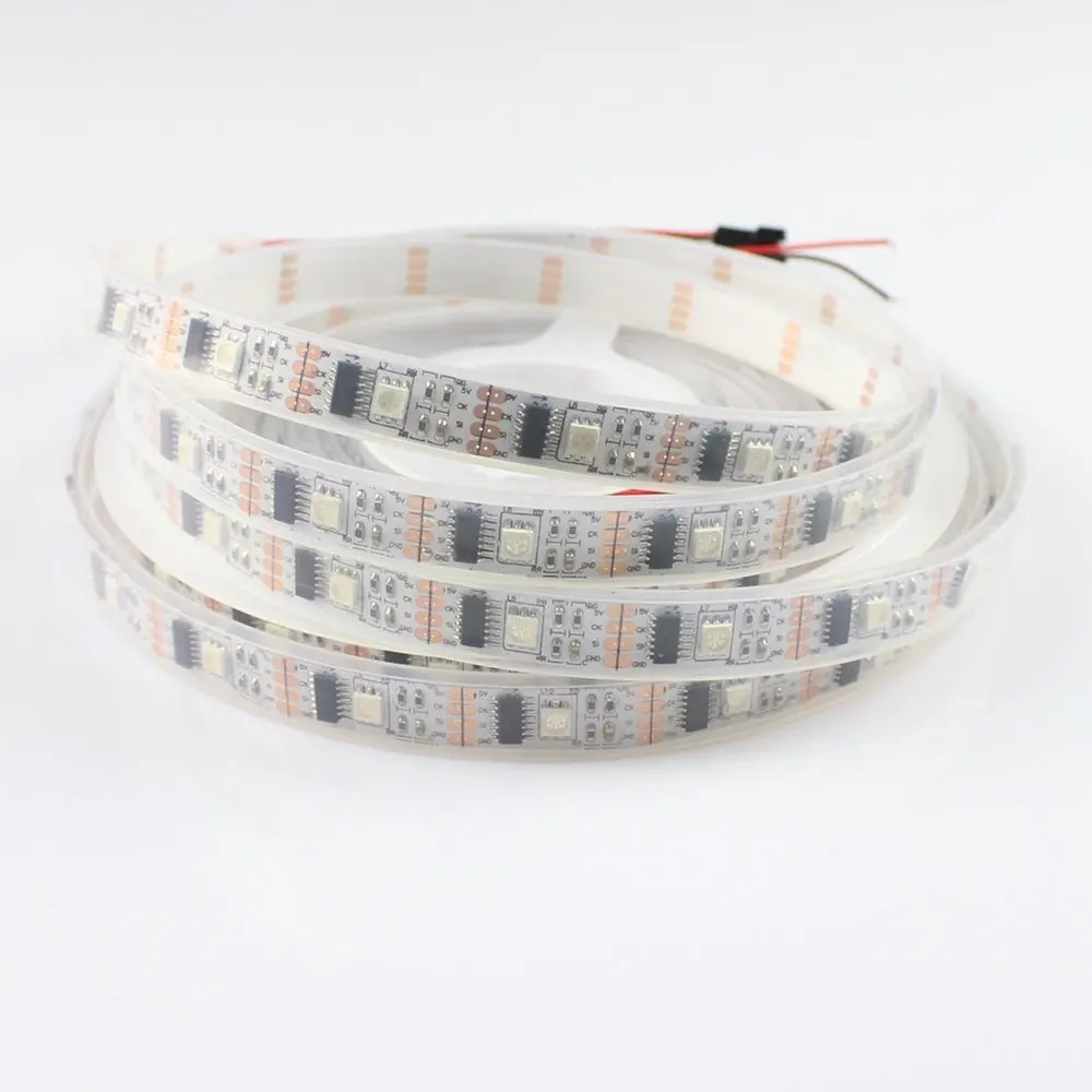 

DC5V 5M WS2801 Addressable LED Strip Arduino TV 32leds/m 5050 RGB 12mm Led Magic Dream Color Rope Light