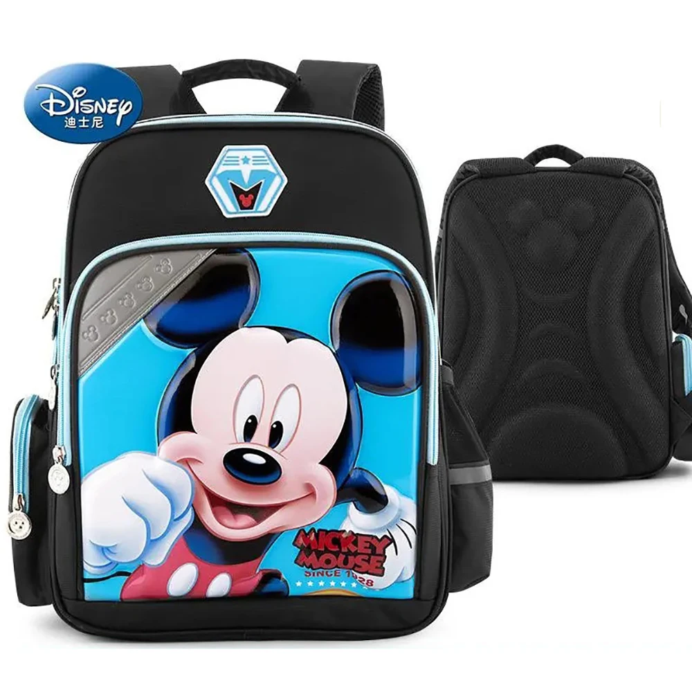 Детский рюкзак Disney для начальной школы, студенческие сумки с мультипликационным принтом Микки и Минни Маус, дорожные сумки для мальчиков и ...