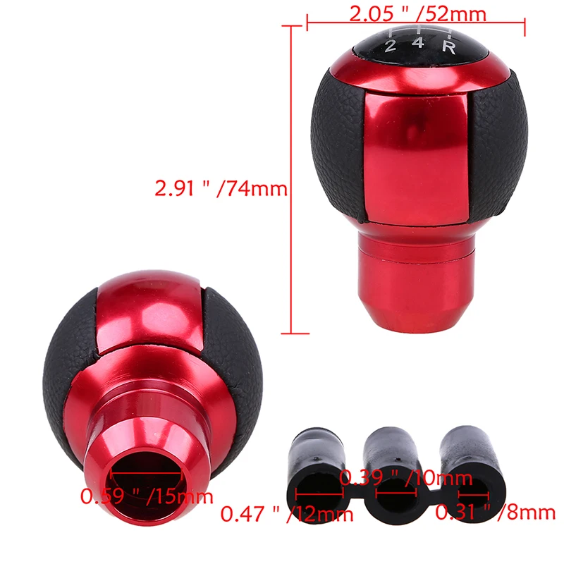 Универсальный 5-скоростной рычаг переключения передач POSSBAY из искусственной кожи