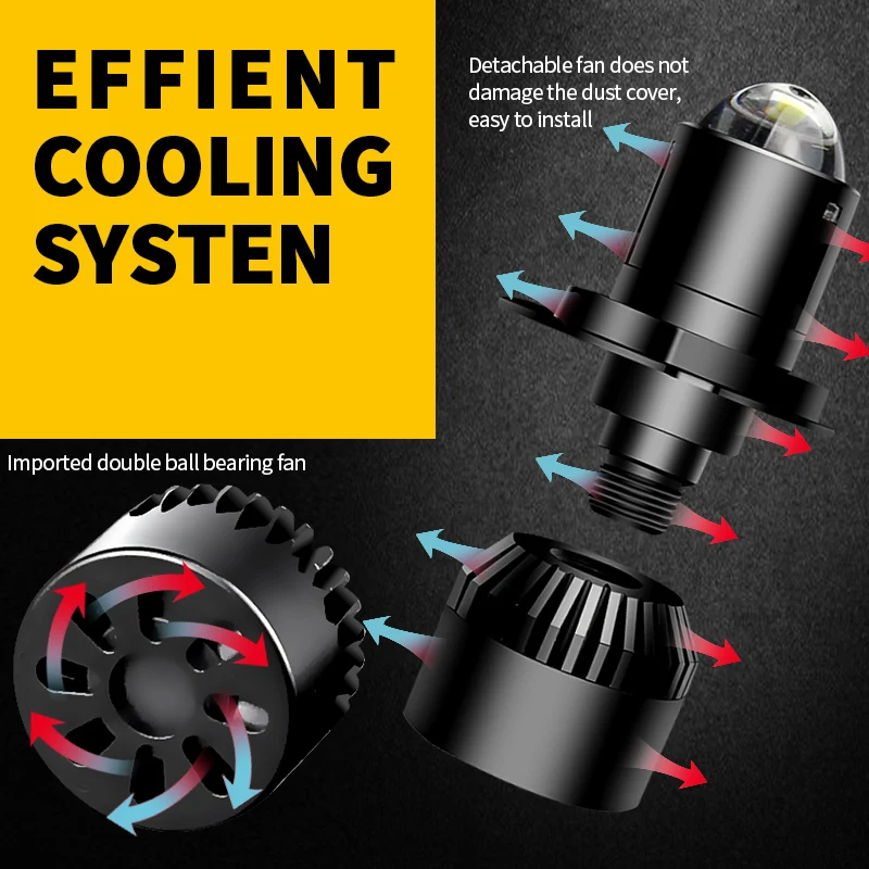 1pcs H4 Moto LED Lens Headlight 6800LM 6000K Lamp Bulb For Triumph Tiger 800 1050 Adventurer 900 Daytona 955i 650 600 1200 - купить по