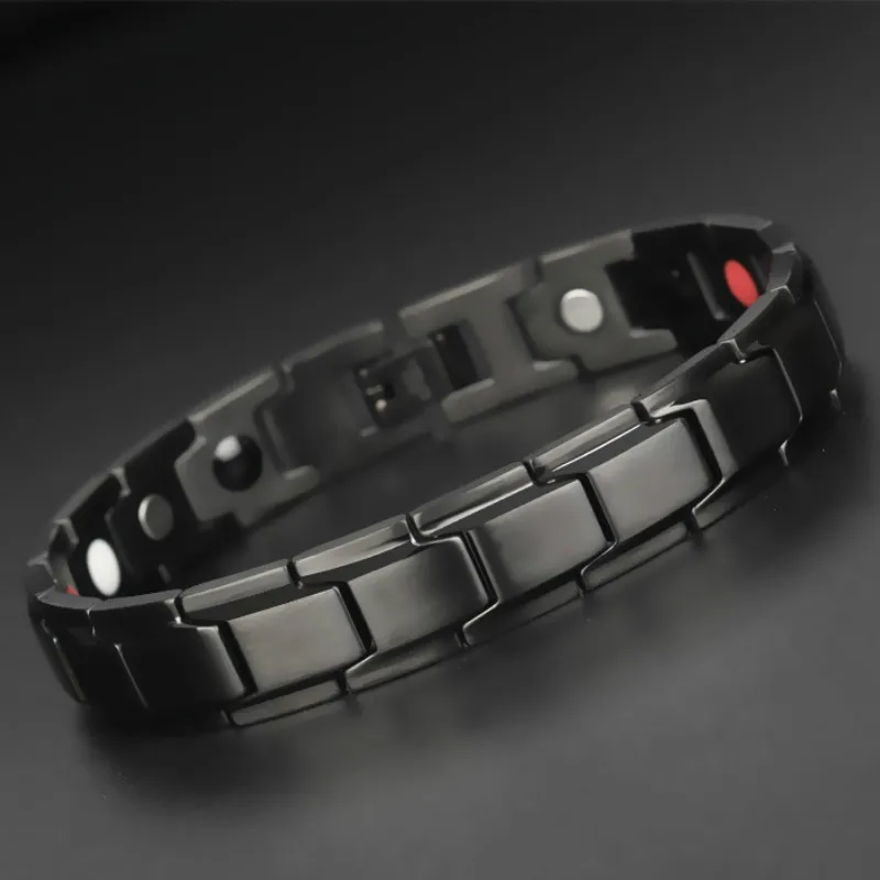 Индивидуальный мужской браслет из титановой стали трендовые магнитные