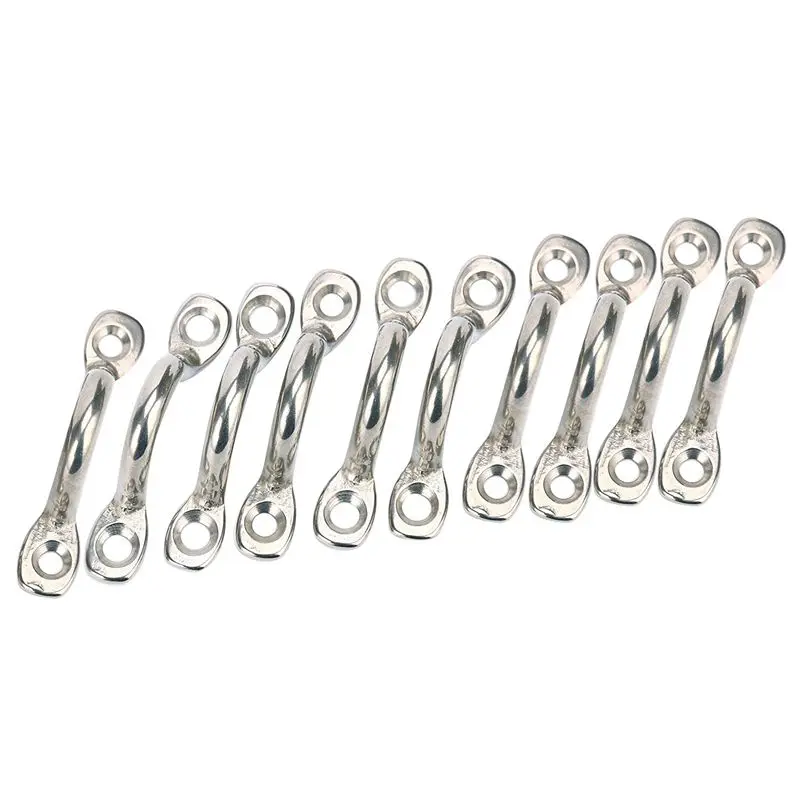 Pack of 10 Pad Eye Straps Tie Down Kayak Deck Loops Anchor Point footman's loop FOR Canoe Rigging | Обустройство дома