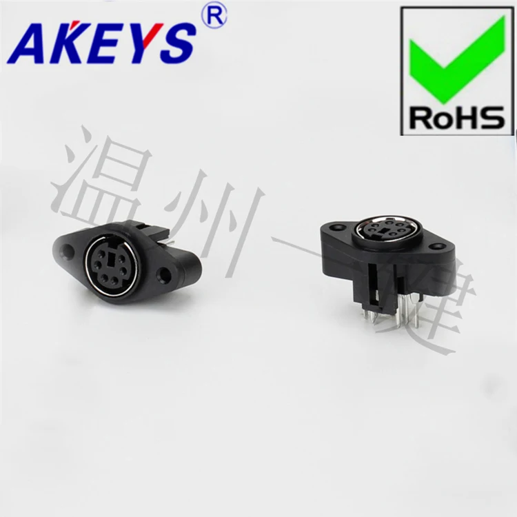 

10 шт., круглые разъемы для клавиатуры