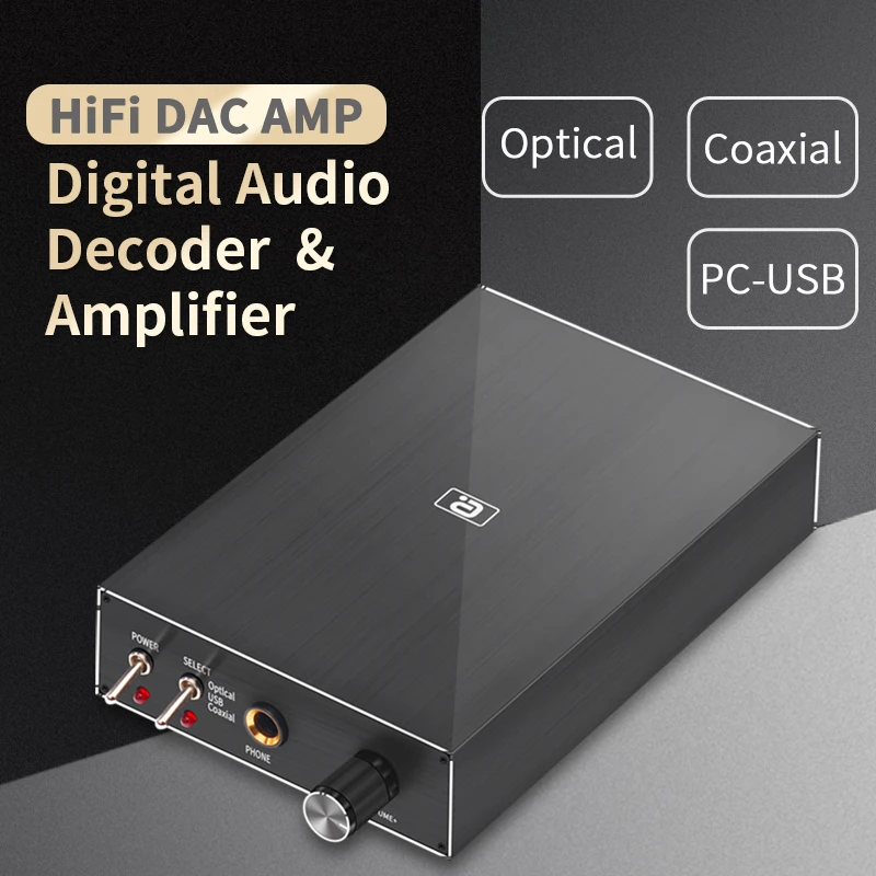 Мини Hi-Fi цифровой аудио декодер AYINO DA580 USB DAC усилитель для наушников 24 бит 96 кГц