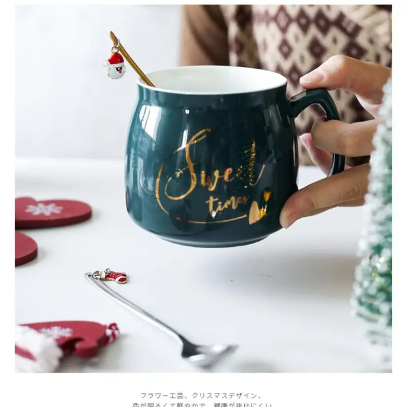 

1PC 2021 New Year Merry Christmas Stainless Steel Spoons Xmas Party Home Table Tableware Decorations Ornaments Navidad Noel Gift