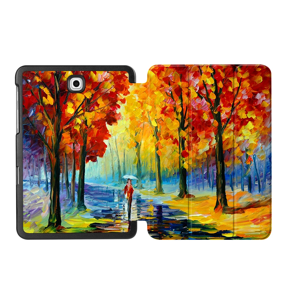 SS01 MTT чехол с масляным рисунком для samsung Galaxy Tab S2 8,0 ''SM-T710 T715 из искусственной кожи откидной смарт-чехол защитный чехол T713 T719 - Цвет: SS01