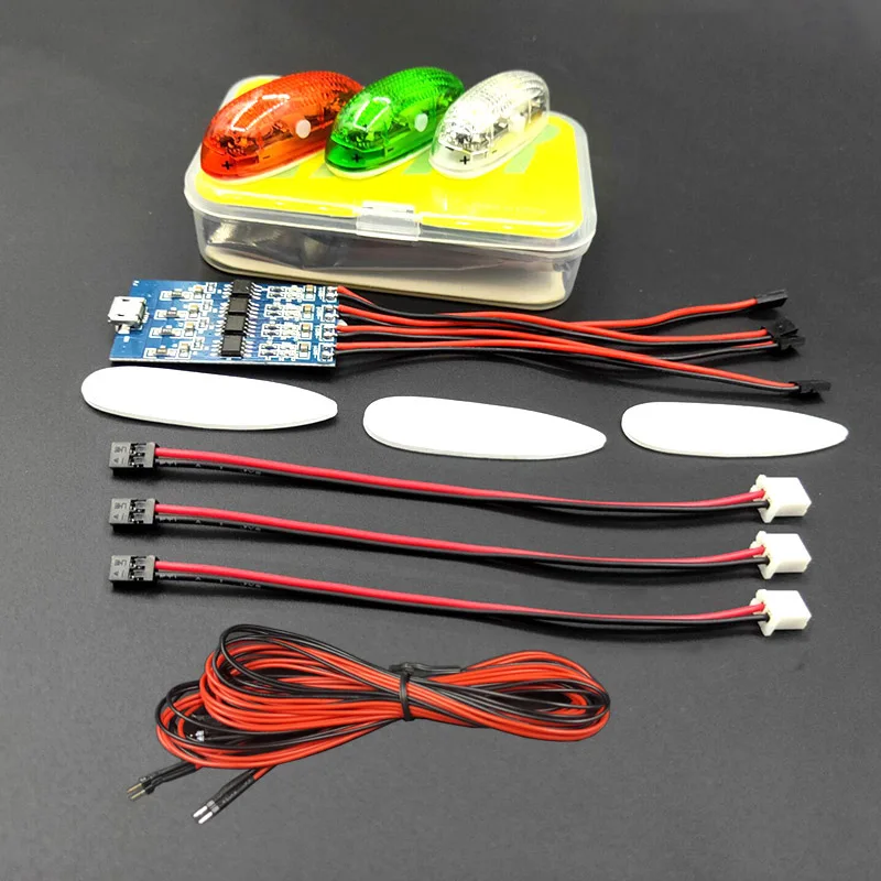 NWE ZMR Wireless Navigation Light III 1S rechargeable 4 modes LED lights for RC hobby fixed-wing Aircraft Ducted | Игрушки и хобби
