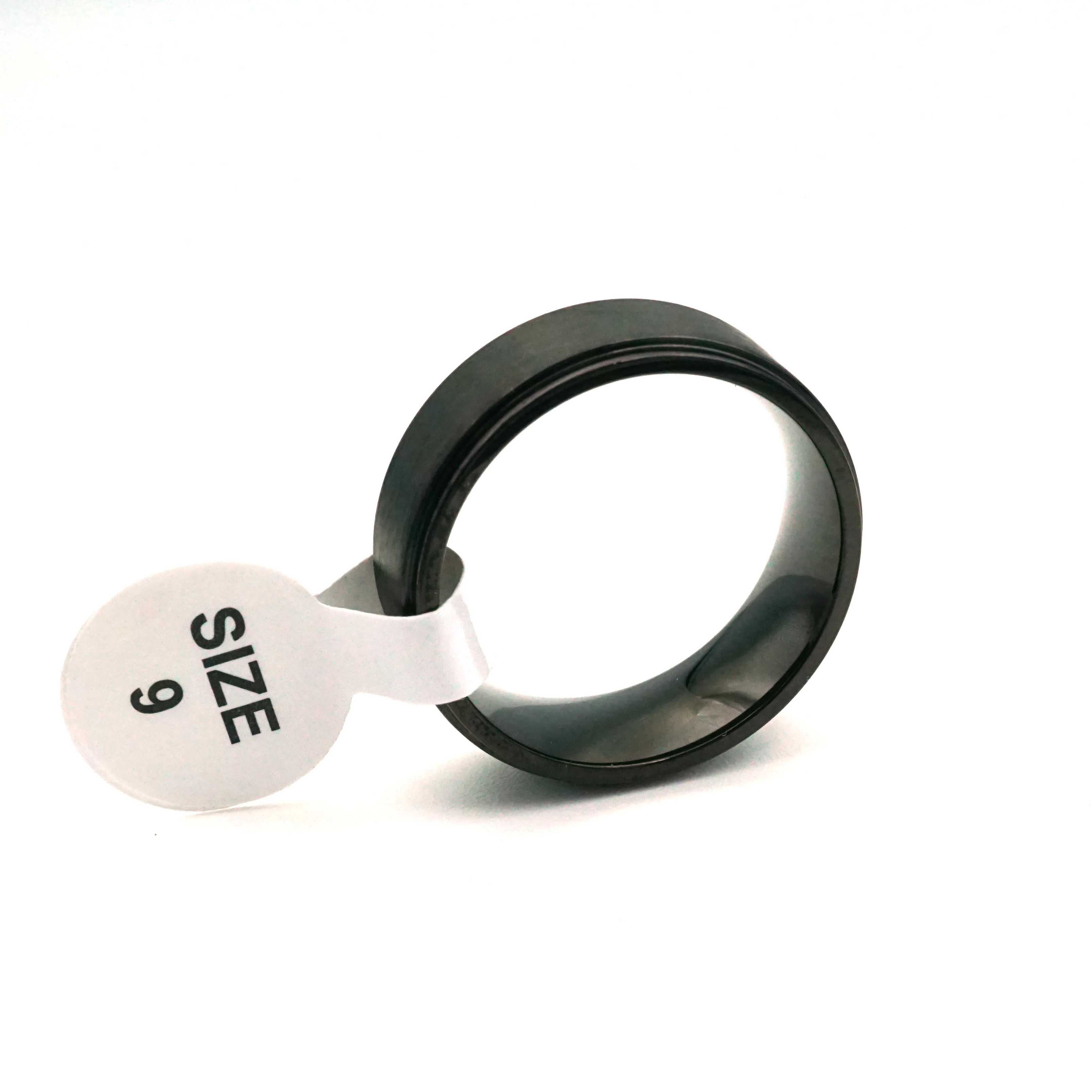 

8MM Men's Ring Black Stainless Steel Jewelry For Engagement Gift