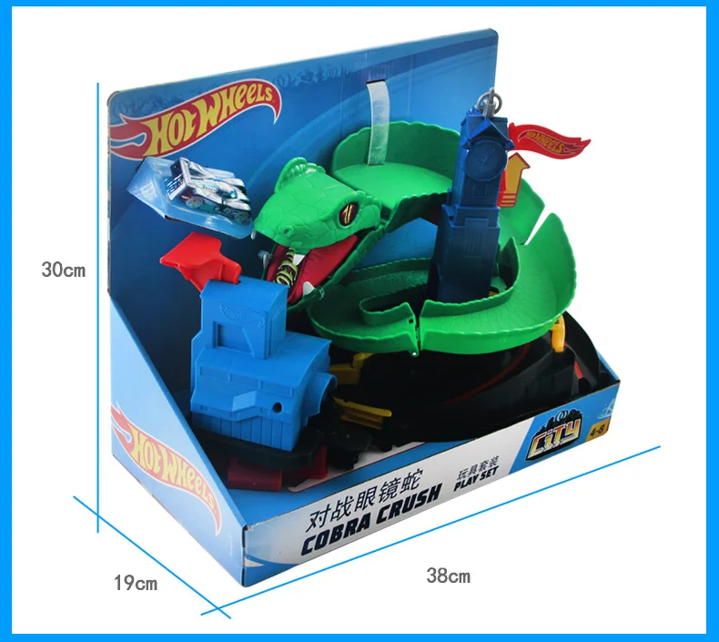 Hot Wheels оригинальная модель трассы дети Кобра гоночный туннель взволнованный