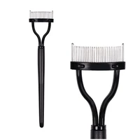 1pc women eyelash comb lash separator lift curl metal brush beauty makeup tool 4235