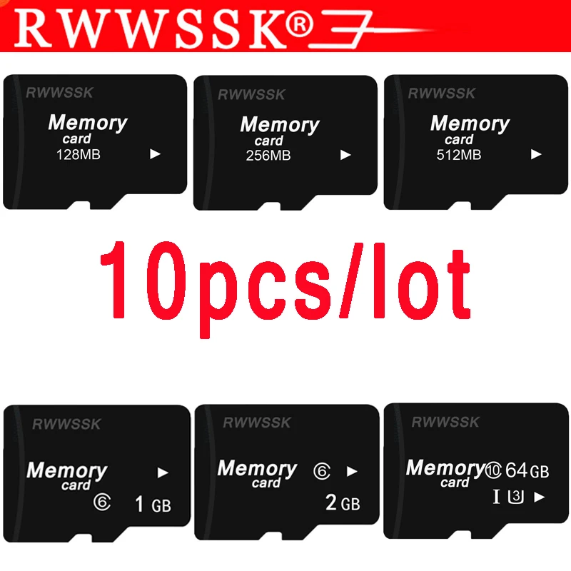 10 шт./партия карта памяти micro- SD 128 Мб 256 512 МБ 1 ГБ 2 4 8 16 32 64 - купить по выгодной цене |
