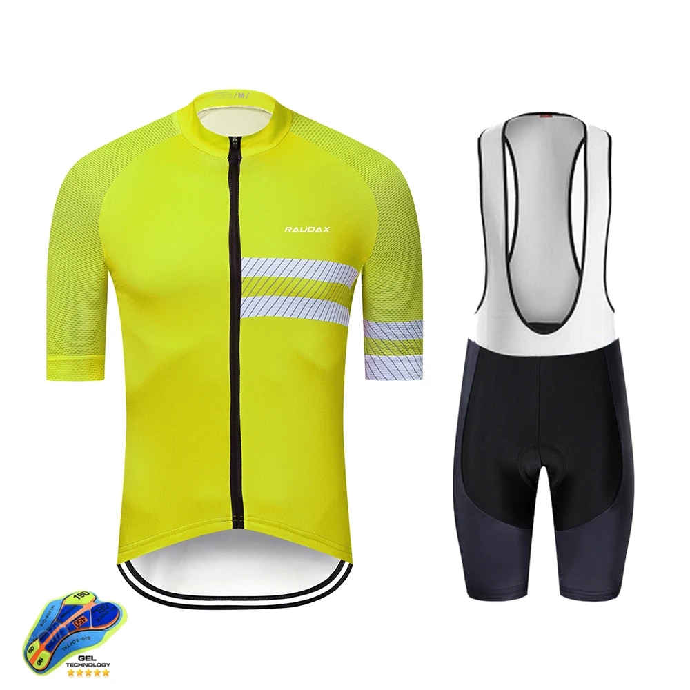 

RAUDAX 2021 Cycling Suits Road Bike Wear Clothing Men's Pro Bib Shorts Sets Mtb Bicycle Jersey Clothes Maillot Ciclismo Uniform