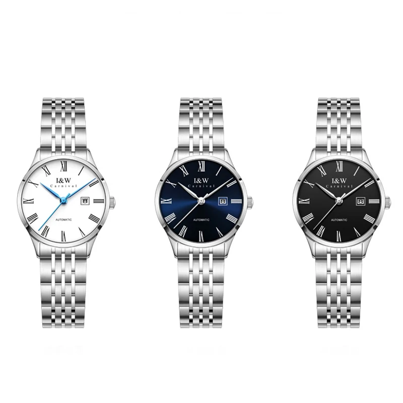 CARNIVAL Top Brand Watch Women Automatic Mechanical Watch Stainless Steel Waterproof Clock Luxury Sapphire Women Wristwatches enlarge