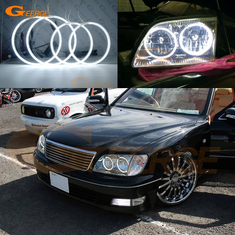 Для lexus LS400 1998 1999 2000 отличные ультра яркие CCFL ангельские глазки Halo кольца комплект