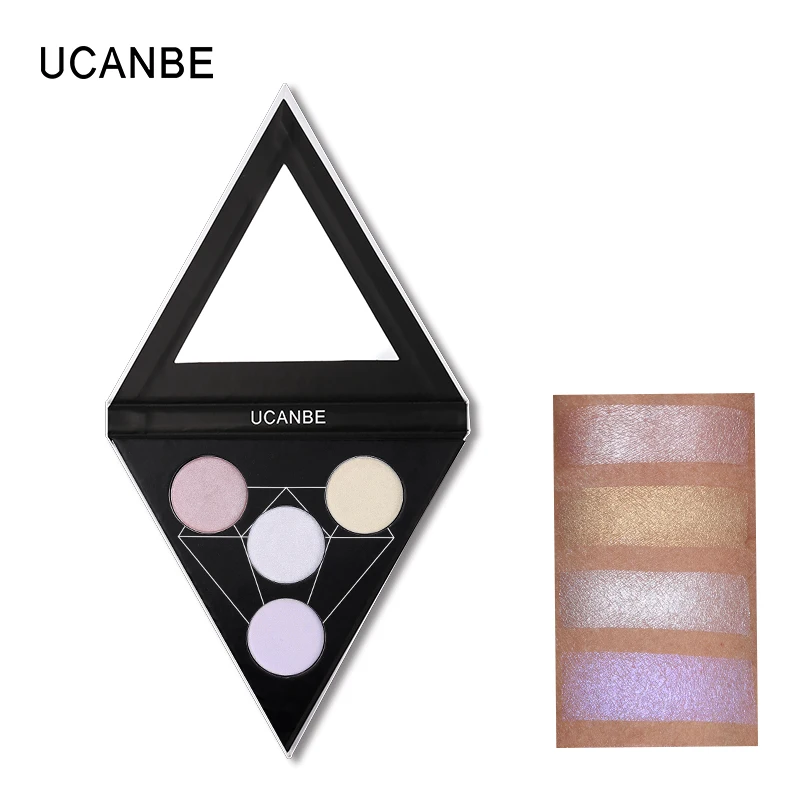 UCANBE 4 цвета голографическая дуохромовая палитра теней для век макияж лица губ