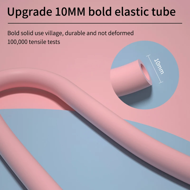 TMT Resistance Band Gambar 8 Yoga Peregangan Gym Olahraga Kebugaran dengan Tabung Elastis Tebal Latihan Kekuatan Latihan Rumah