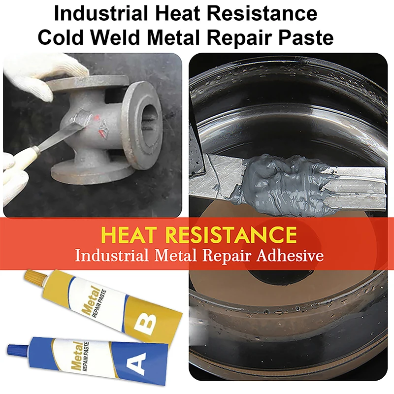 Металлический ремонт AB Клей нержавеющая сталь Алюминиевый сплав стекло пластик