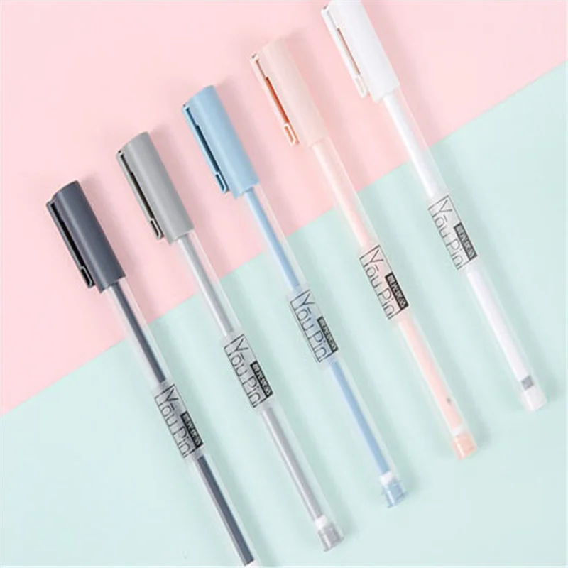Новинка модная простая гелевая ручка для письма 0 35 мм милая кавайная офисные и